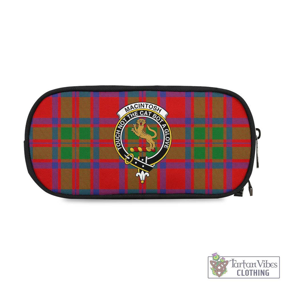 MacIntosh (McIntosh) Tartan Pen and Pencil Case with Family Crest One Size 4.13*8.74 inch - Tartan Vibes Clothing