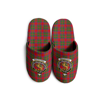 MacIntosh (McIntosh) Tartan Home Slippers with Family Crest KIDS - Tartan Vibes Clothing