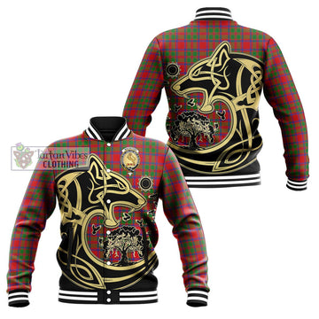 MacIntosh (McIntosh) Tartan Baseball Jacket with Family Crest Celtic Wolf Style Unisex - Tartan Vibes Clothing