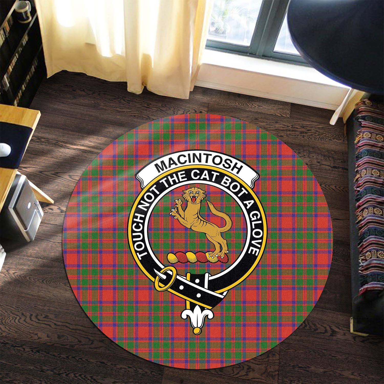 macintosh-modern-tartan-round-rug-with-family-crest