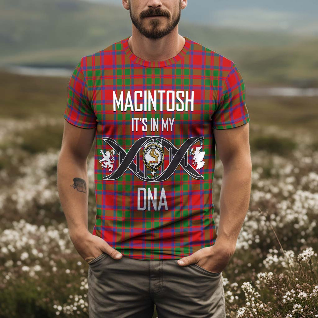 MacIntosh (McIntosh) Tartan T-Shirt with Family Crest DNA In Me Style Kid's Shirt - Tartan Vibes Clothing