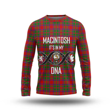 MacIntosh (McIntosh) Tartan Long Sleeve T-Shirt with Family Crest DNA In Me Style Unisex - Tartan Vibes Clothing