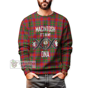 MacIntosh (McIntosh) Tartan Sweatshirt with Family Crest DNA In Me Style Unisex - Tartan Vibes Clothing