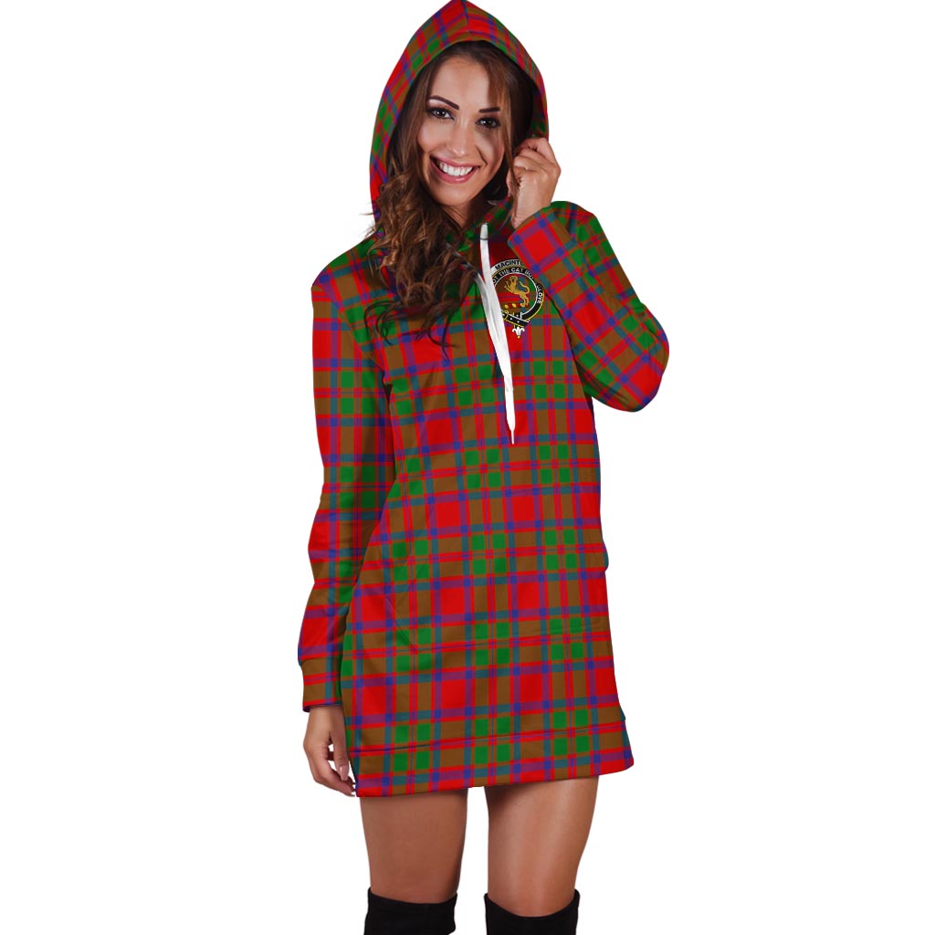 MacIntosh (McIntosh) Tartan Hoodie Dress with Family Crest - Tartan Vibes Clothing