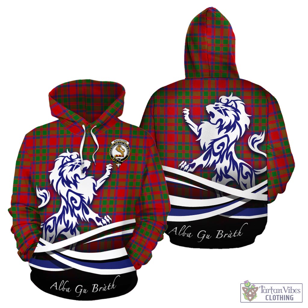 MacIntosh (McIntosh) Tartan Hoodie with Alba Gu Brath Regal Lion Emblem - Tartan Vibes Clothing