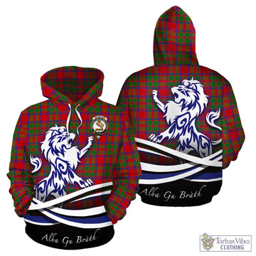 MacIntosh (McIntosh) Tartan Hoodie with Alba Gu Brath Regal Lion Emblem - Tartan Vibes Clothing