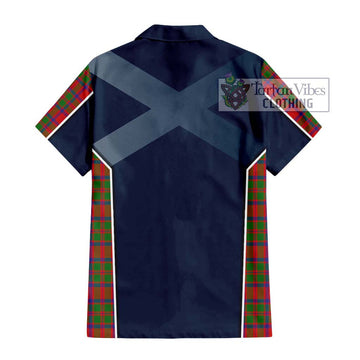 MacIntosh (McIntosh) Tartan Hawaiian Shirt with Family Crest and Lion Rampant Vibes Sport Style - Tartan Vibes Clothing