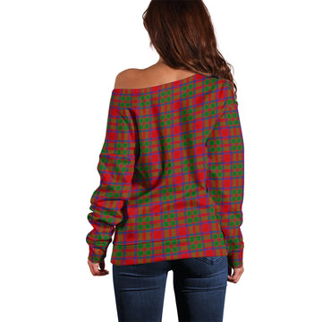 MacIntosh (McIntosh) Tartan Off Shoulder Women Sweater with Family Crest - Tartan Vibes Clothing