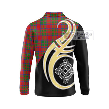 MacIntosh (McIntosh) Tartan Long Sleeve Polo Shirt with Family Crest and Celtic Symbol Style - Tartan Vibes Clothing