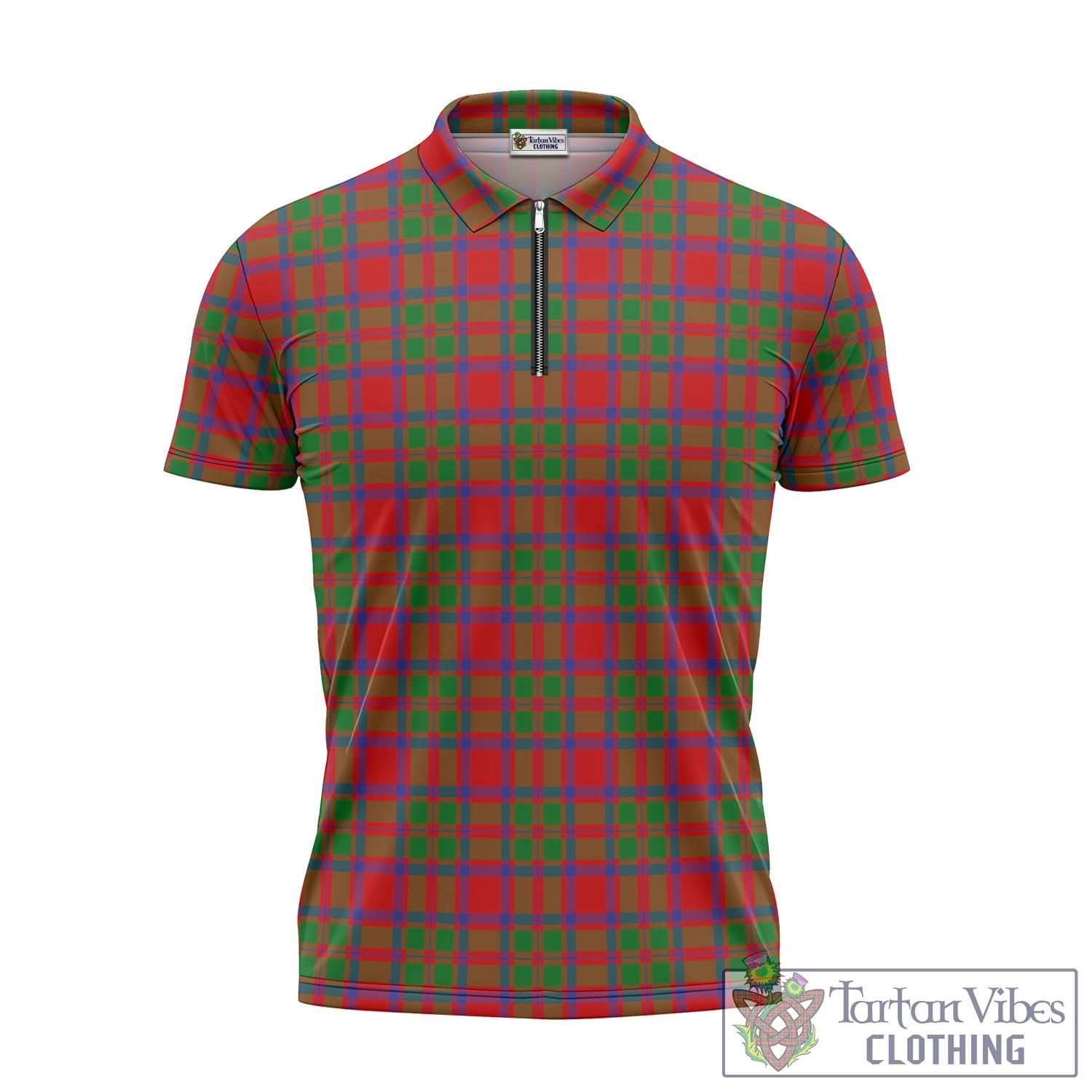 MacIntosh (McIntosh) Tartan Zipper Polo Shirt - Tartan Vibes Clothing