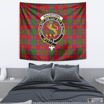 Tartan Vibes Clothing MacIntosh Modern Tartan Tapestry Wall Hanging and Home Decor for Room with Family Crest