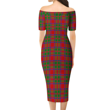 MacIntosh (McIntosh) Tartan Off Shoulder Lady Dress - Tartan Vibes Clothing
