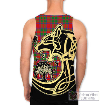 MacIntosh (McIntosh) Tartan Men's Tank Top with Family Crest Celtic Wolf Style - Tartan Vibes Clothing