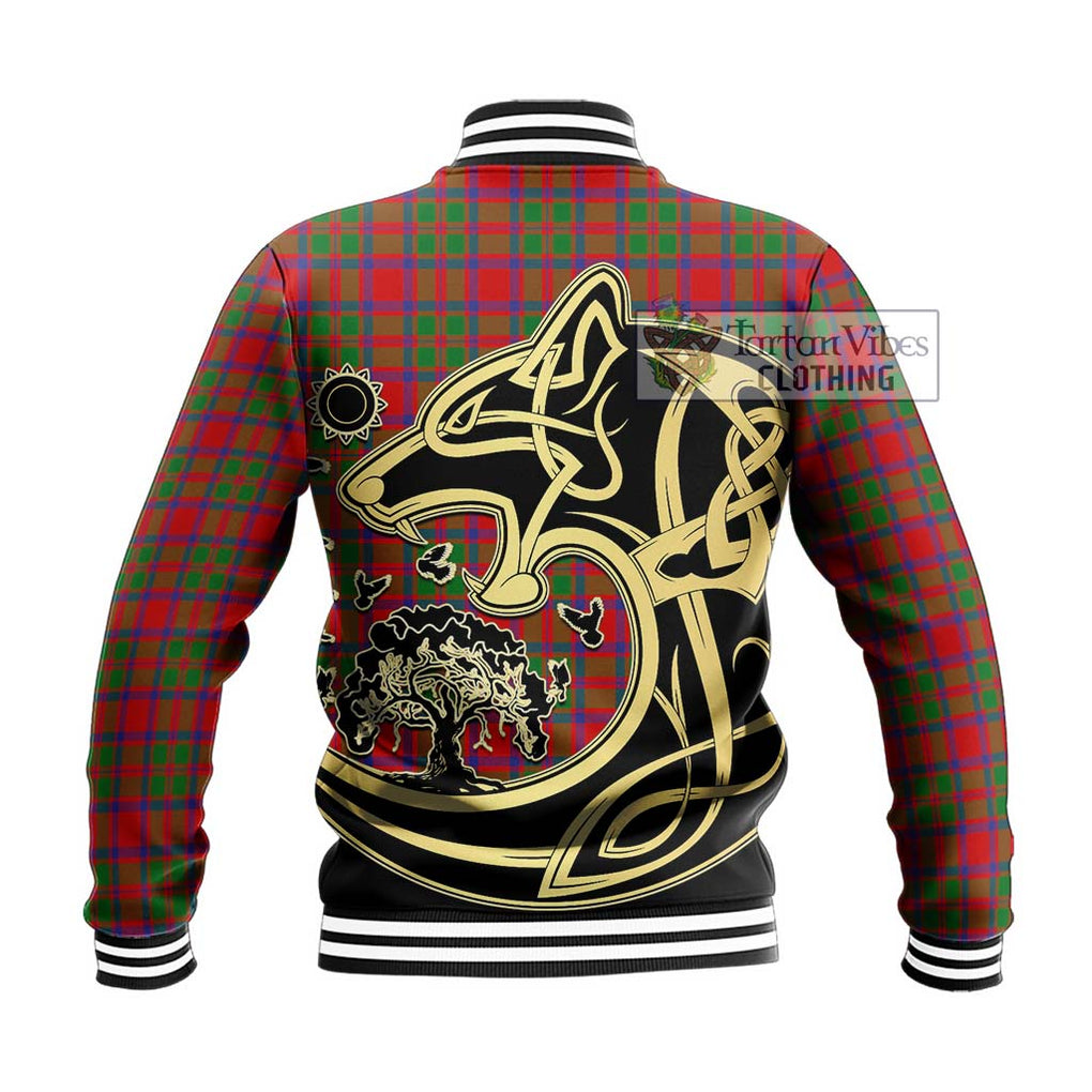 MacIntosh (McIntosh) Tartan Baseball Jacket with Family Crest Celtic Wolf Style - Tartan Vibes Clothing
