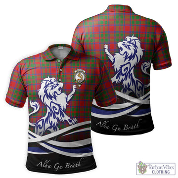 MacIntosh (McIntosh) Tartan Polo Shirt with Alba Gu Brath Regal Lion Emblem - Tartan Vibes Clothing