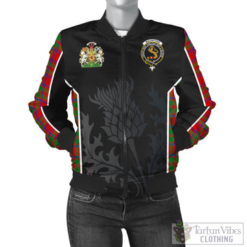 MacIntosh (McIntosh) Tartan Bomber Jacket with Family Crest and Scottish Thistle Vibes Sport Style