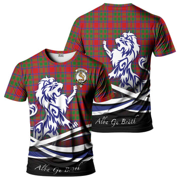 MacIntosh (McIntosh) Tartan T-Shirt with Alba Gu Brath Regal Lion Emblem - Tartan Vibes Clothing