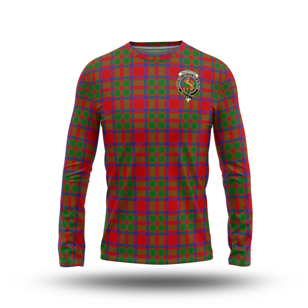 MacIntosh (McIntosh) Tartan Long Sleeve T-Shirt with Family Crest - Tartan Vibes Clothing
