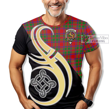 MacIntosh (McIntosh) Tartan T-Shirt with Family Crest and Celtic Symbol Style - Tartan Vibes Clothing