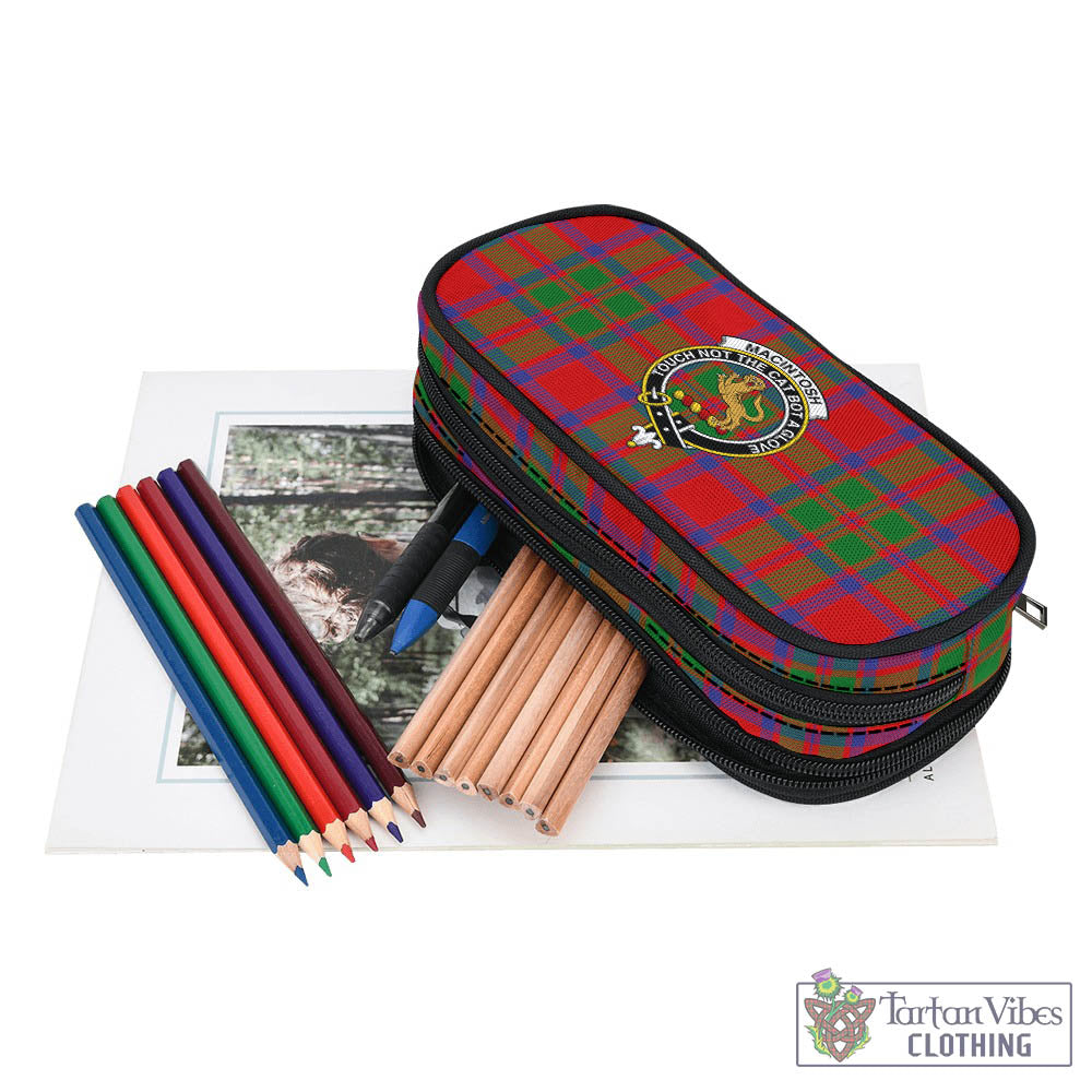 MacIntosh (McIntosh) Tartan Pen and Pencil Case with Family Crest - Tartan Vibes Clothing