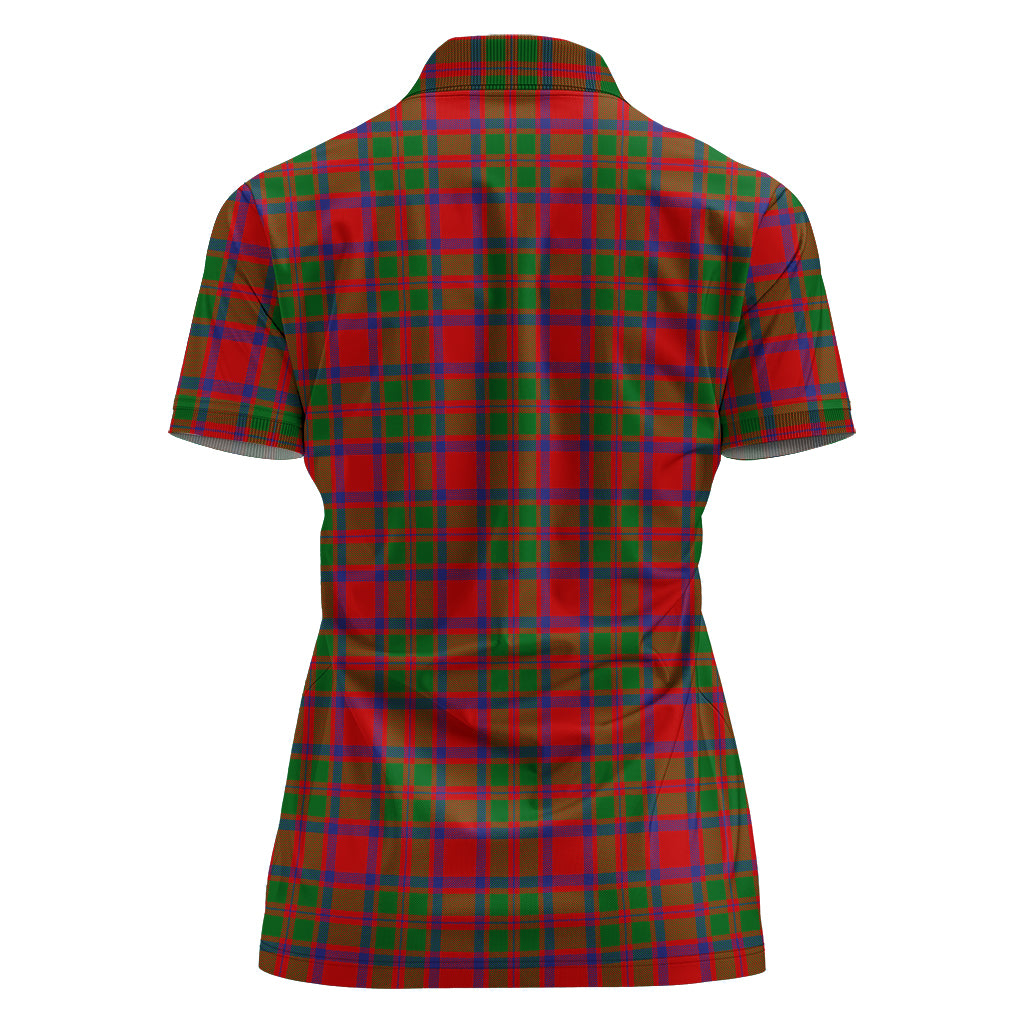 MacIntosh (McIntosh) Tartan Polo Shirt with Family Crest For Women - Tartan Vibes Clothing