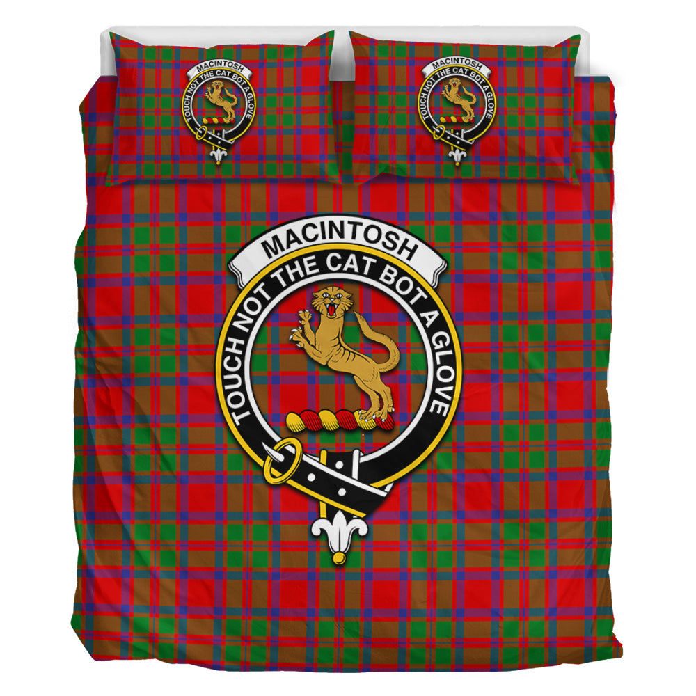 MacIntosh (McIntosh) Tartan Bedding Set with Family Crest - Tartan Vibes Clothing