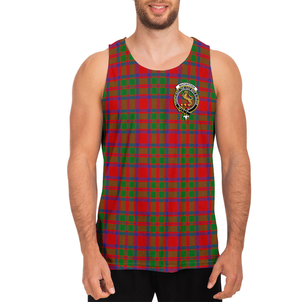 MacIntosh (McIntosh) Tartan Mens Tank Top with Family Crest - Tartan Vibes Clothing