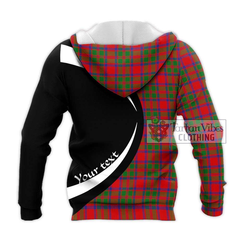 MacIntosh (McIntosh) Tartan Knitted Hoodie with Family Crest Circle Style - Tartan Vibes Clothing