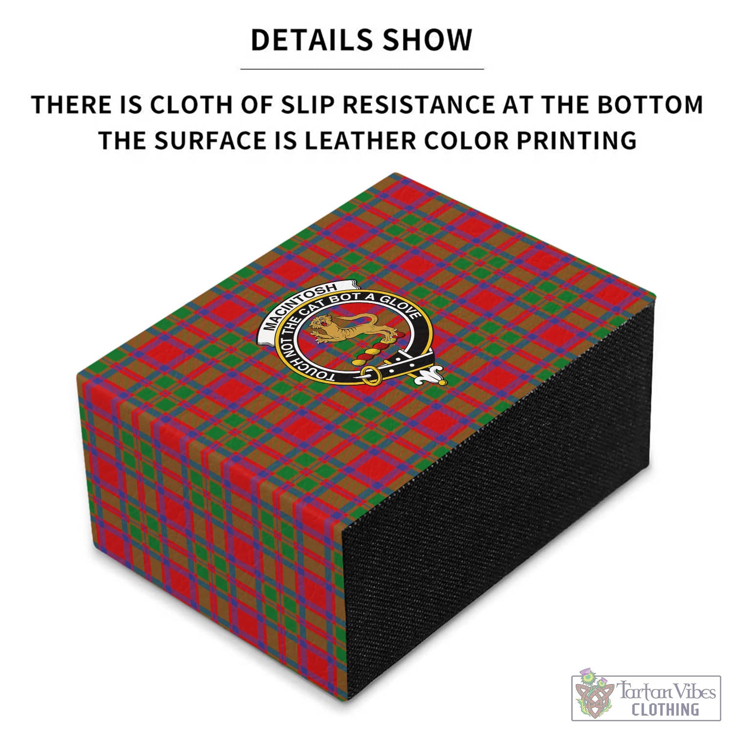 MacIntosh (McIntosh) Tartan Pen Holder with Family Crest - Tartan Vibes Clothing