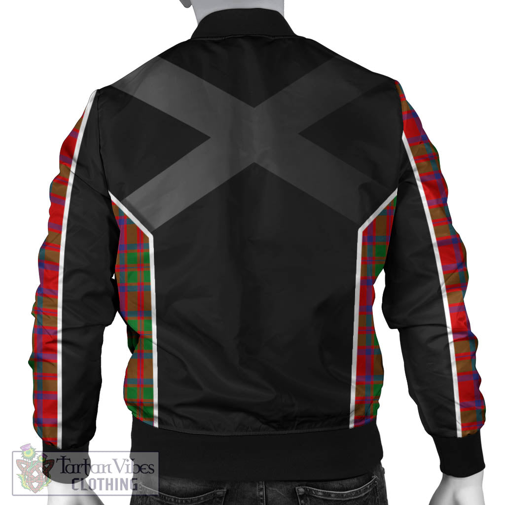 MacIntosh (McIntosh) Tartan Bomber Jacket with Family Crest and Scottish Thistle Vibes Sport Style - Tartan Vibes Clothing