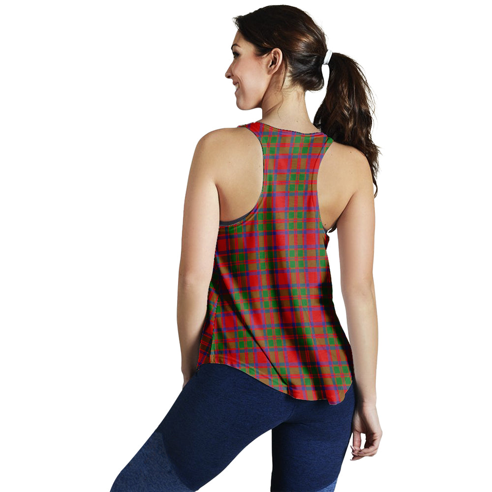 MacIntosh (McIntosh) Tartan Women Racerback Tanks with Family Crest - Tartan Vibes Clothing