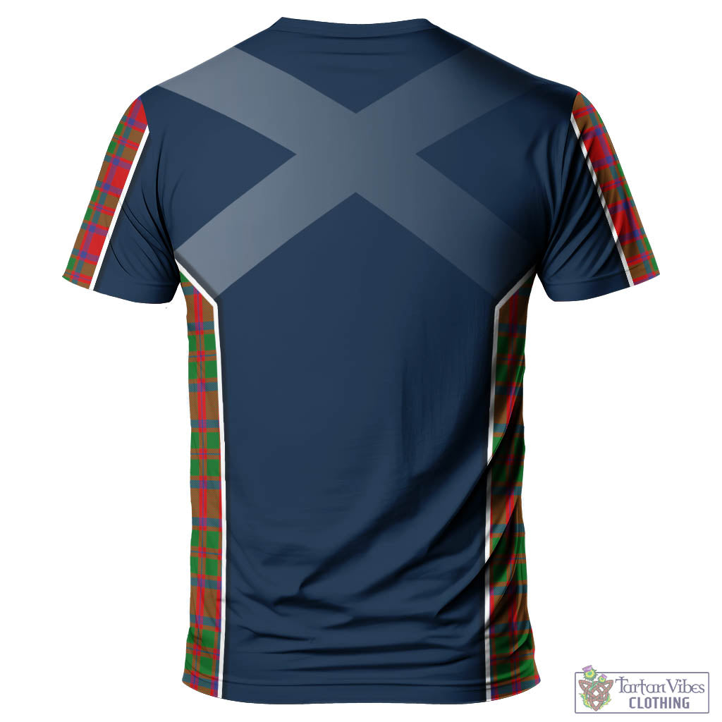 Tartan Vibes Clothing MacIntosh Modern Tartan T-Shirt with Family Crest and Lion Rampant Vibes Sport Style