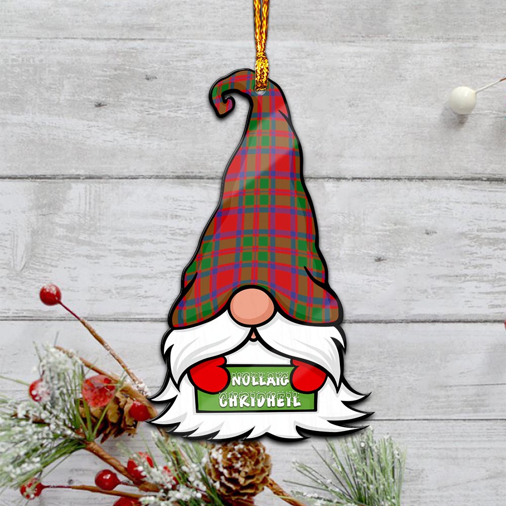 MacIntosh (McIntosh) Gnome Christmas Ornament with His Tartan Christmas Hat - Tartan Vibes Clothing