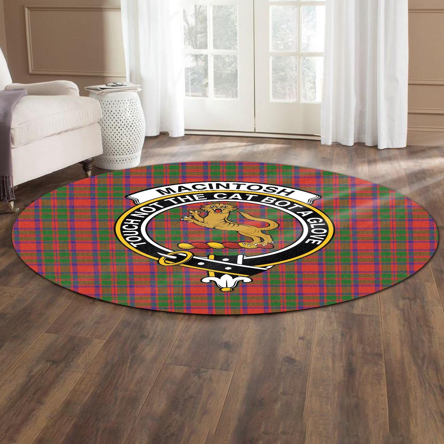 macintosh-modern-tartan-round-rug-with-family-crest