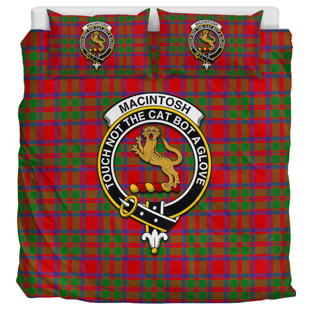 MacIntosh (McIntosh) Tartan Bedding Set with Family Crest UK Bedding Set UK Super King 104*94 inch - Tartan Vibes Clothing