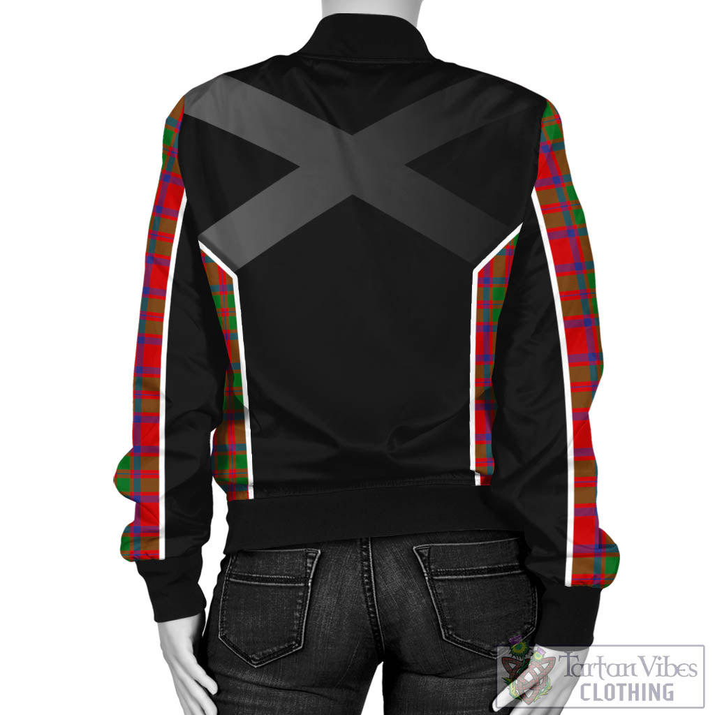 MacIntosh (McIntosh) Tartan Bomber Jacket with Family Crest and Scottish Thistle Vibes Sport Style - Tartan Vibes Clothing