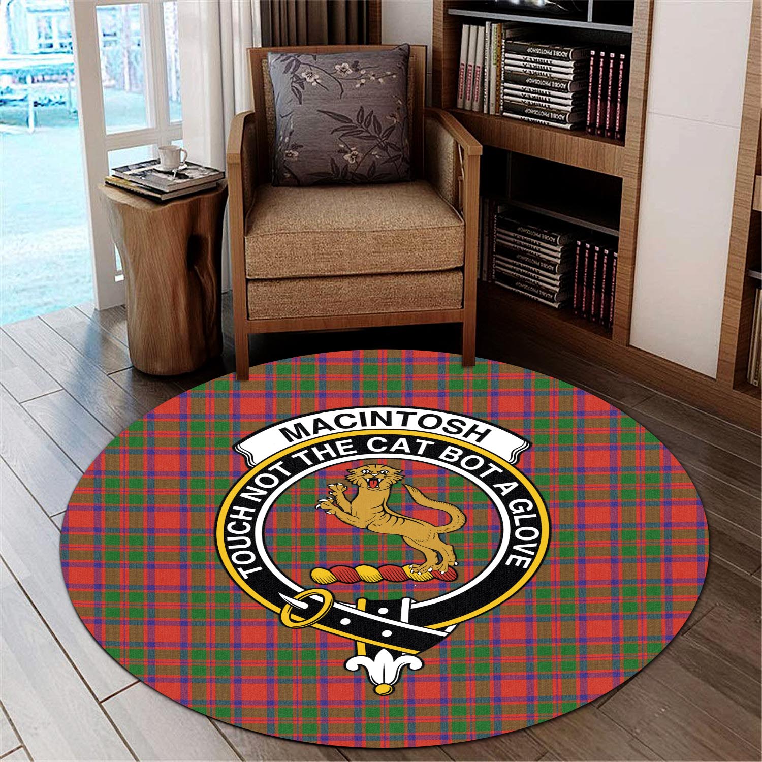 macintosh-modern-tartan-round-rug-with-family-crest