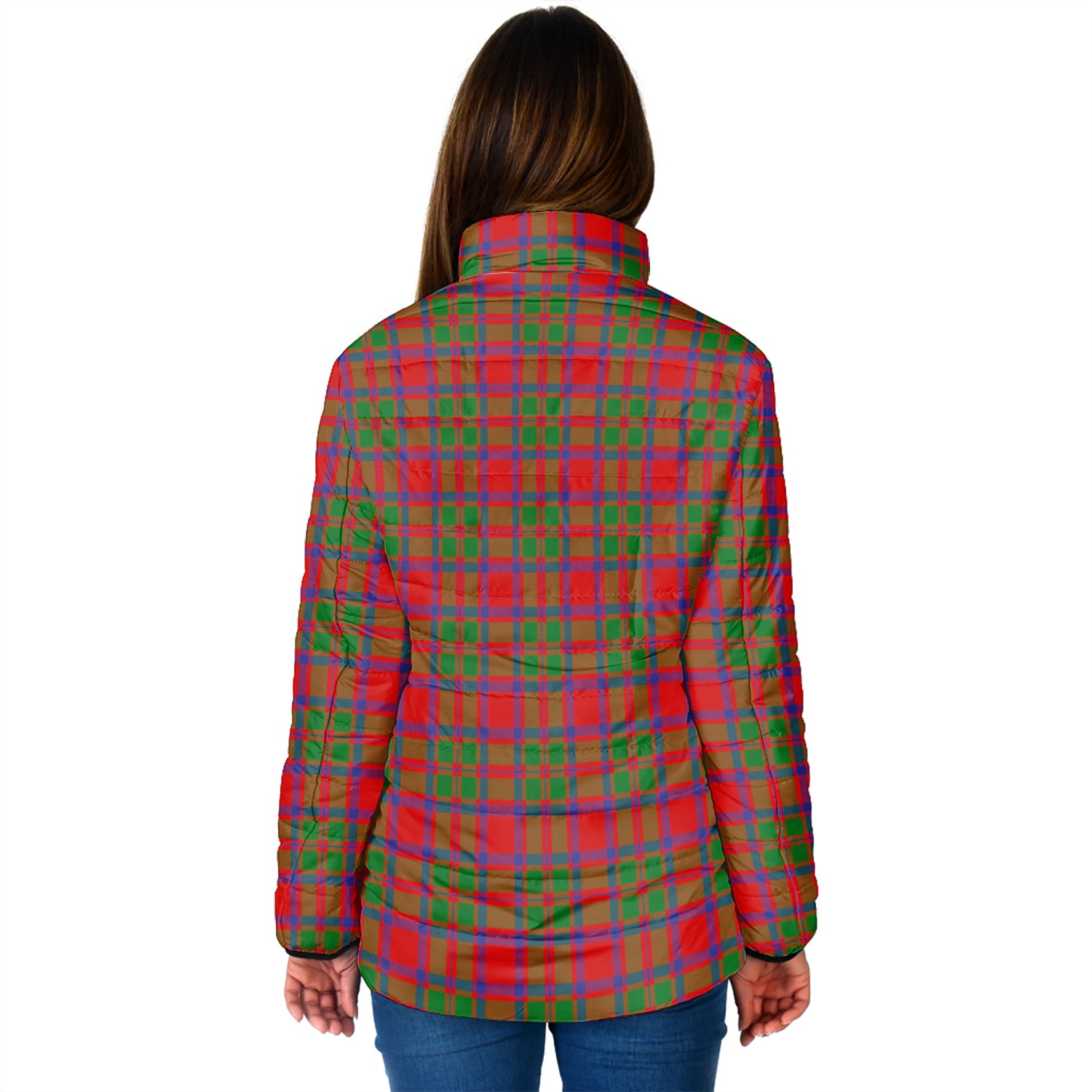 MacIntosh (McIntosh) Tartan Padded Jacket with Family Crest - Tartan Vibes Clothing