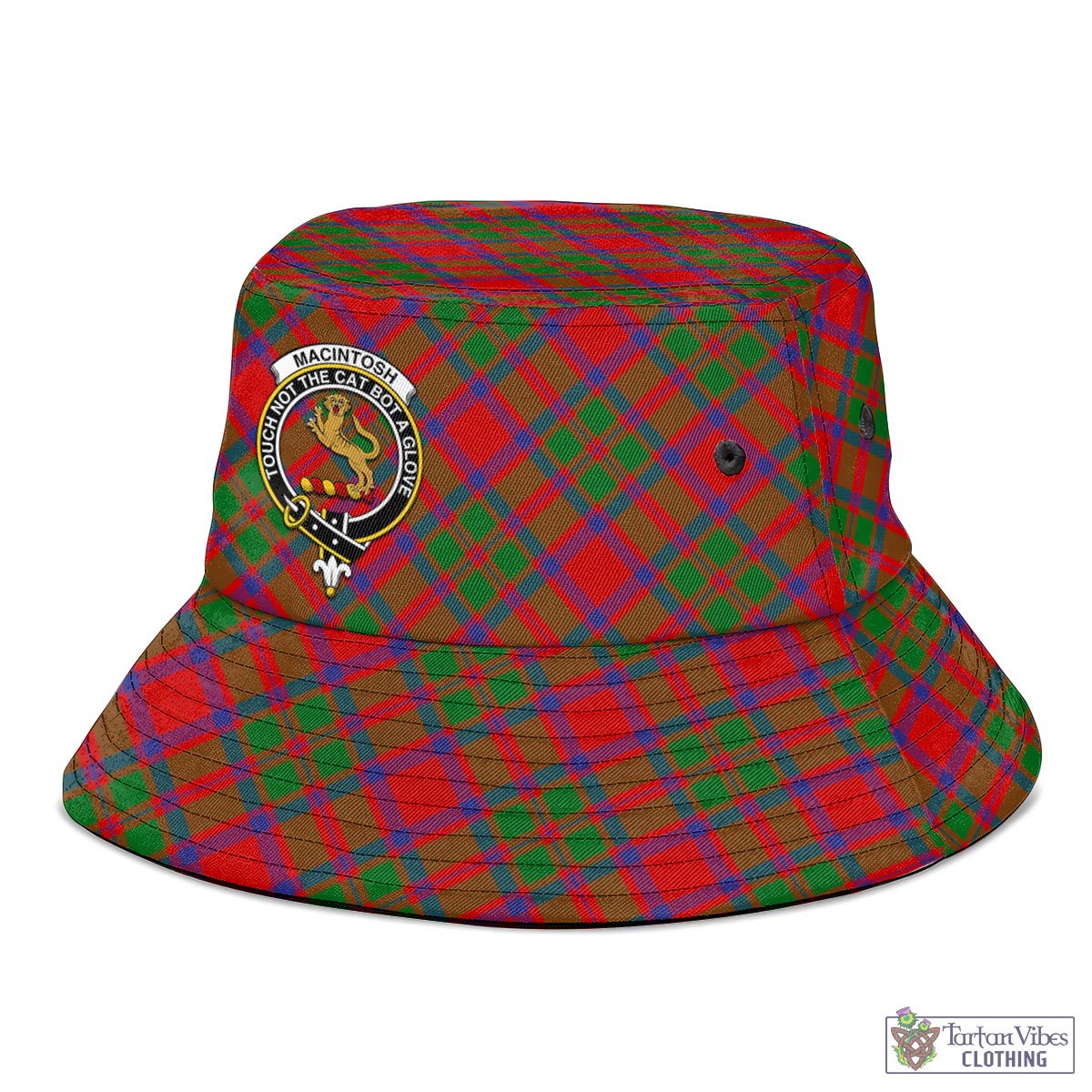 MacIntosh (McIntosh) Tartan Bucket Hat with Family Crest - Tartan Vibes Clothing