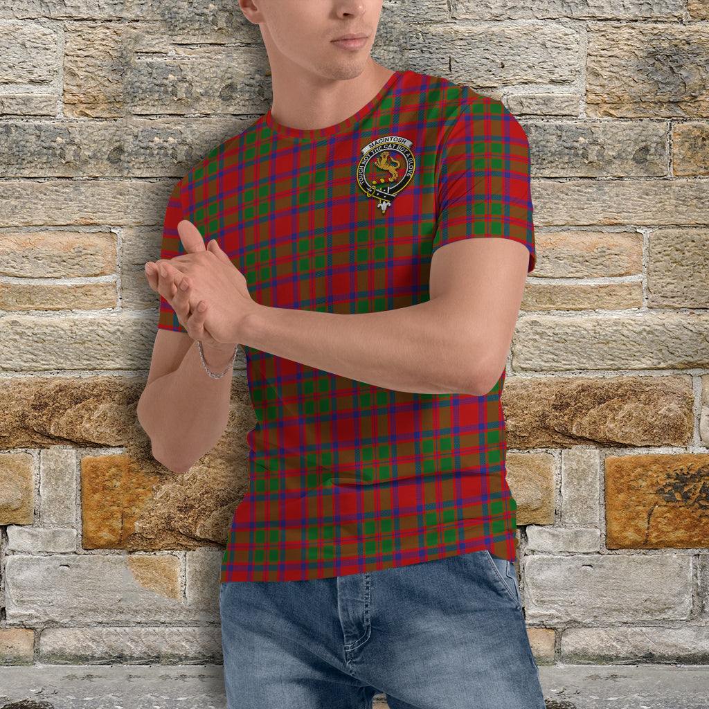 MacIntosh (McIntosh) Tartan T-Shirt with Family Crest - Tartan Vibes Clothing