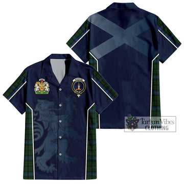 MacIntyre (McIntyre) Tartan Hawaiian Shirt with Family Crest and Lion Rampant Vibes Sport Style