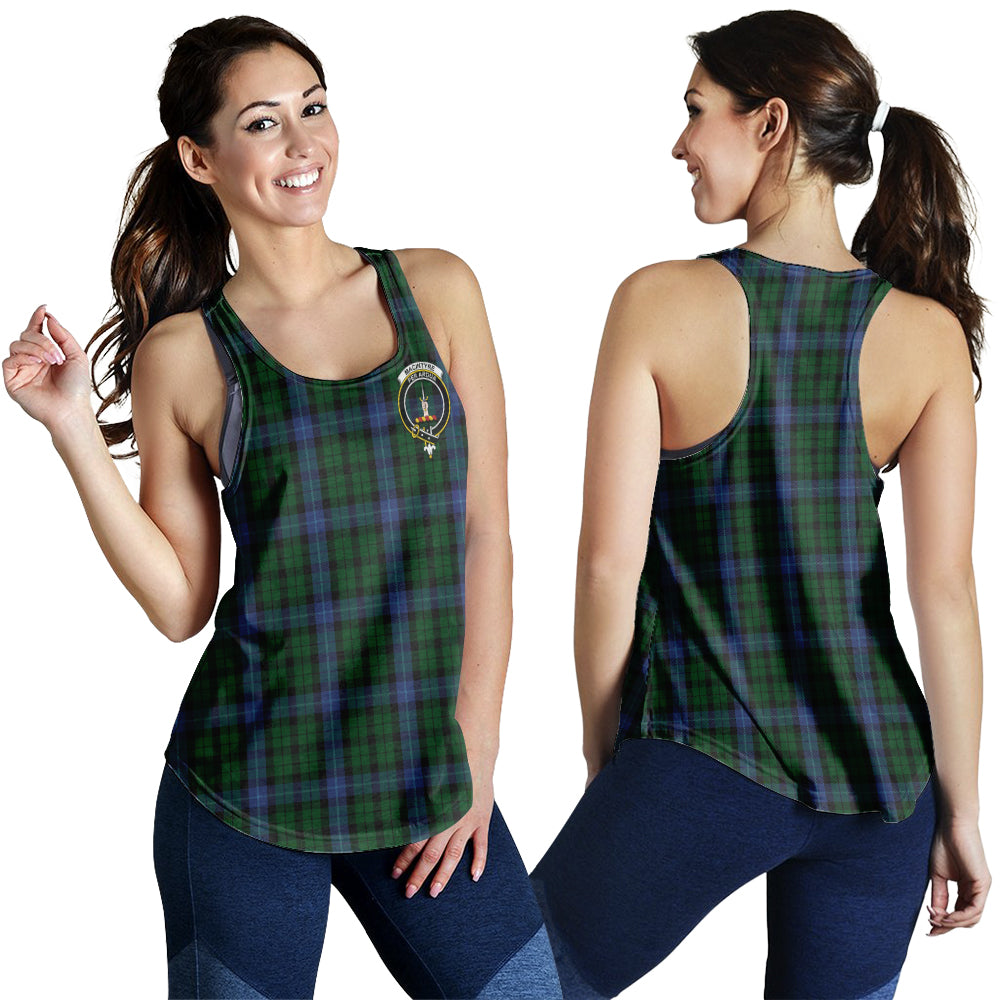 macintyre-tartan-women-racerback-tanks-with-family-crest