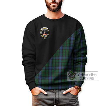 MacIntyre (McIntyre) Tartan Sweatshirt with Family Crest and Military Logo Style