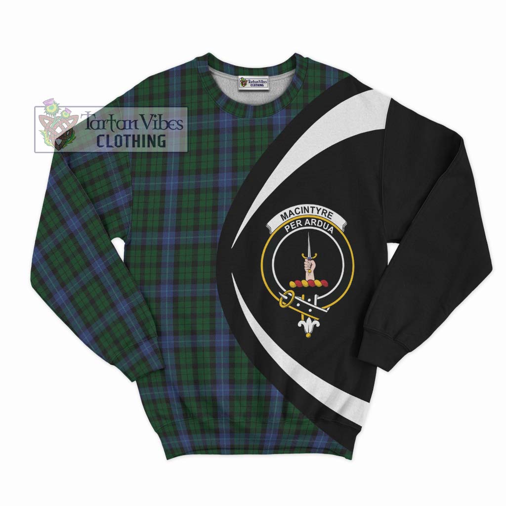 MacIntyre (McIntyre) Tartan Sweatshirt with Family Crest Circle Style Unisex - Tartan Vibes Clothing