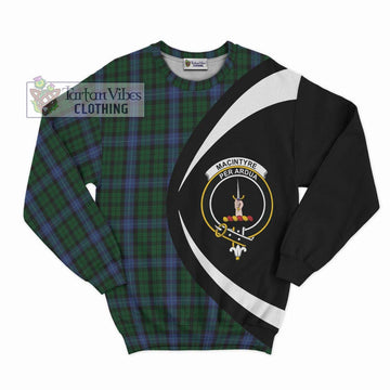 MacIntyre (McIntyre) Tartan Sweatshirt with Family Crest Circle Style Unisex - Tartan Vibes Clothing