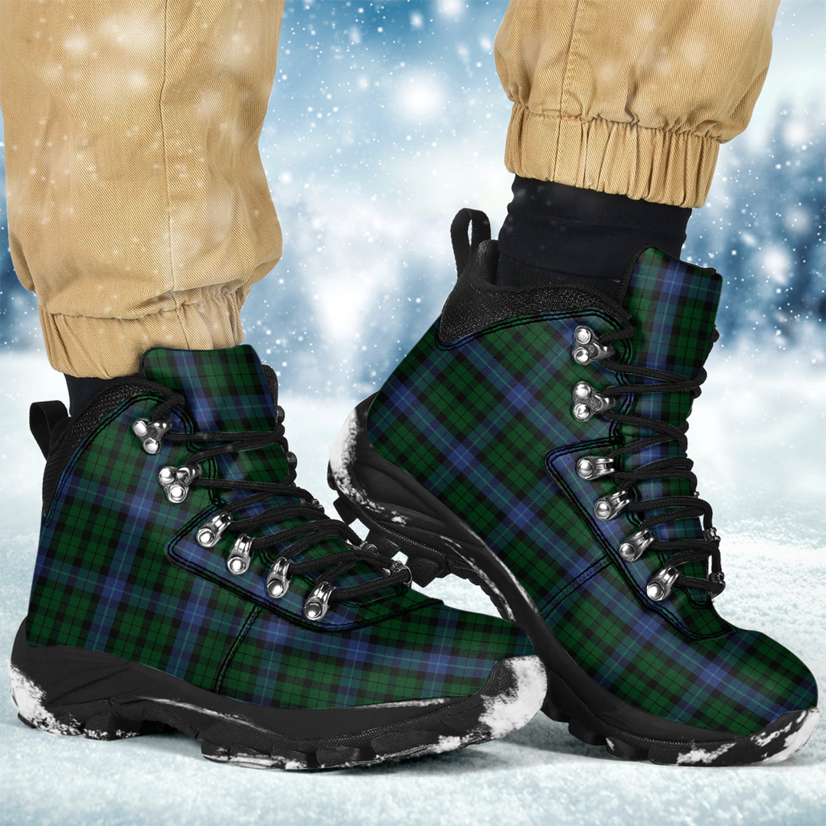 MacIntyre Tartan Alpine Boots - Tartanvibesclothing