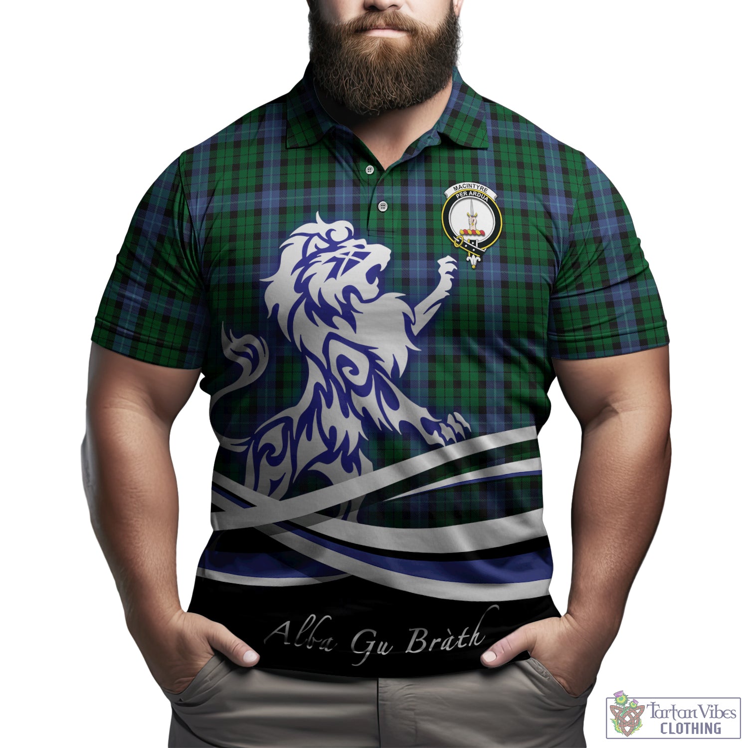 macintyre-tartan-polo-shirt-with-alba-gu-brath-regal-lion-emblem