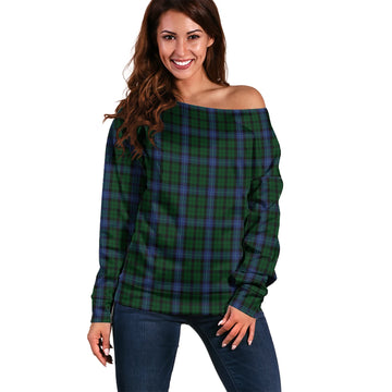 MacIntyre Tartan Off Shoulder Women Sweater Women - Tartanvibesclothing