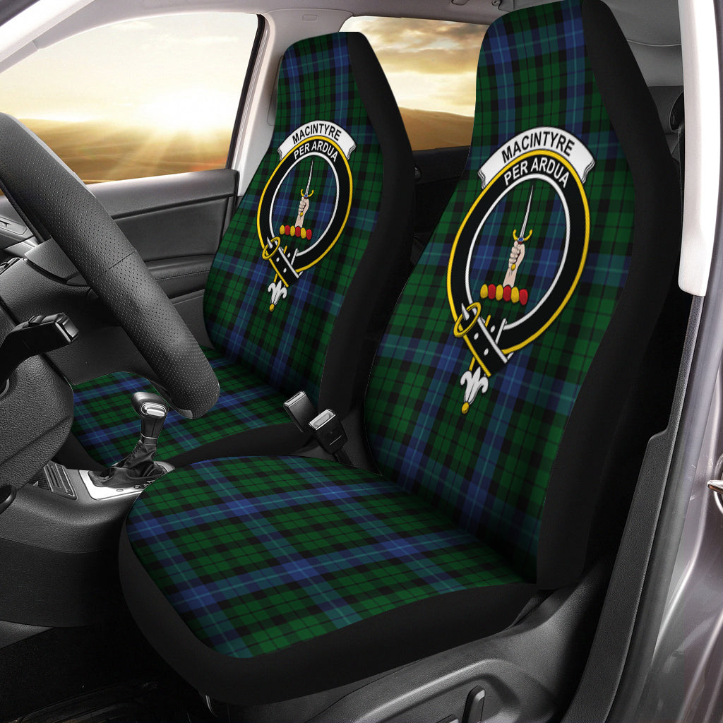 MacIntyre Tartan Car Seat Cover with Family Crest One Size - Tartanvibesclothing