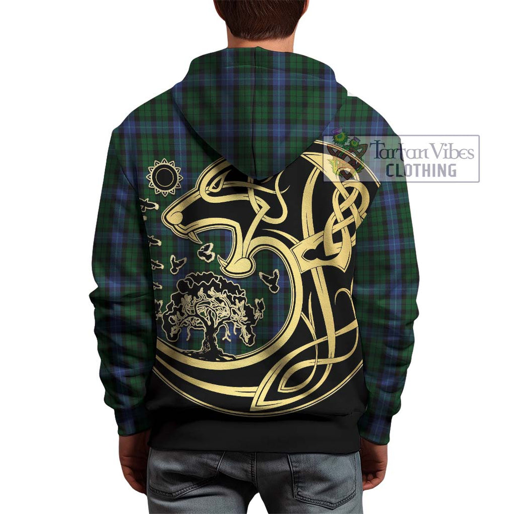 MacIntyre (McIntyre) Tartan Hoodie with Family Crest Celtic Wolf Style - Tartan Vibes Clothing